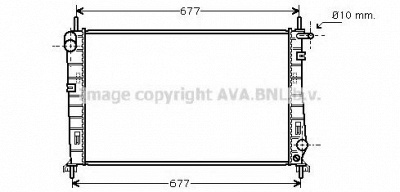 AVA QUALITY COOLING fda2266 -  Радиатор, охлаждение двигателя
